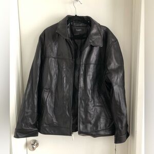 Black Leather Jacket by Nicole miller size XL new with tags